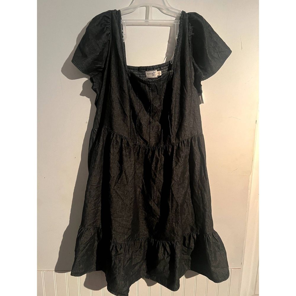 Terra Sky 2X  20 22 Plus Size Dress Boho Bohemian Hippie Swing Dress NWT‎